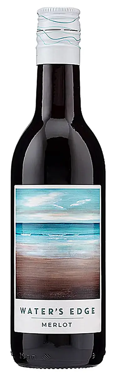 1/4s, Waters Edge, Merlot 24x187ml - Waters Edge