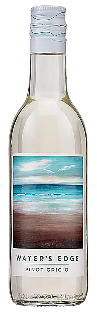 1/4s, Waters Edge, Pinot Grigio 24x187ml - Waters Edge