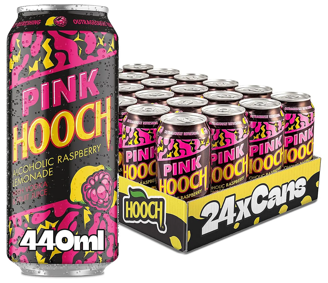 Hooch Pink Can 24x440 - Hooch